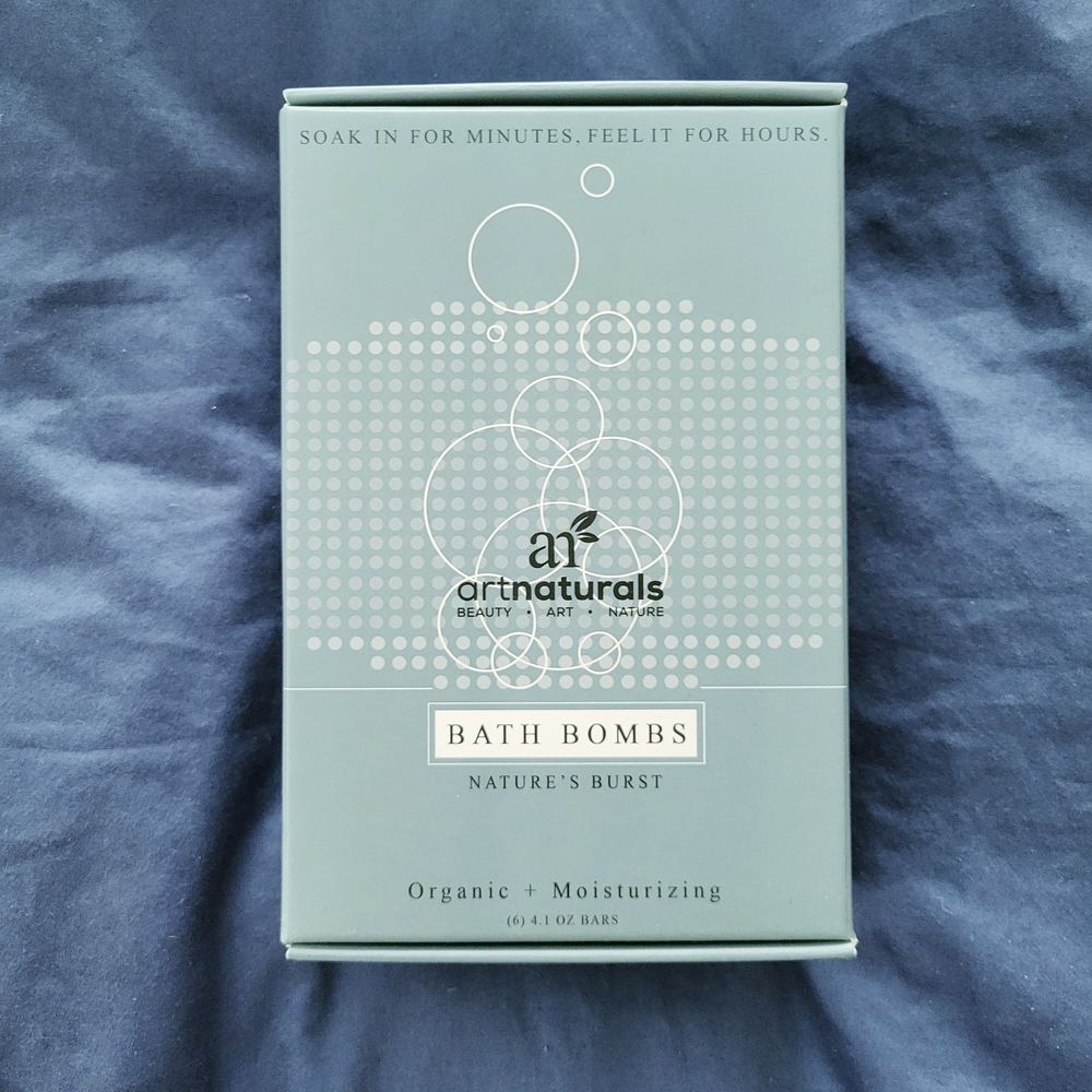artnaturals Bath Bombs - Organic Moisturizing Bath Soak (Seafoam)